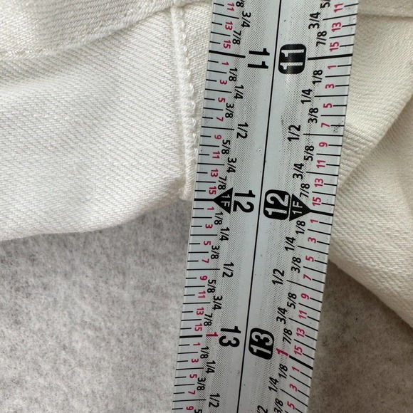 Coldwater Creek Jeans Womens 16 White Natural Fit Straight Leg Stretch Everyday - Picture 12 of 13